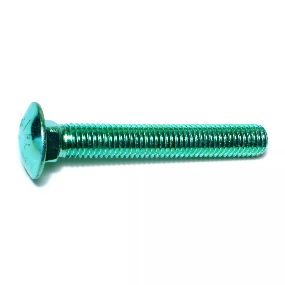 1/2"-13 x 3-1/2" Green Rinsed Zinc Grade 5 Carriage Bolts (25 pcs.)