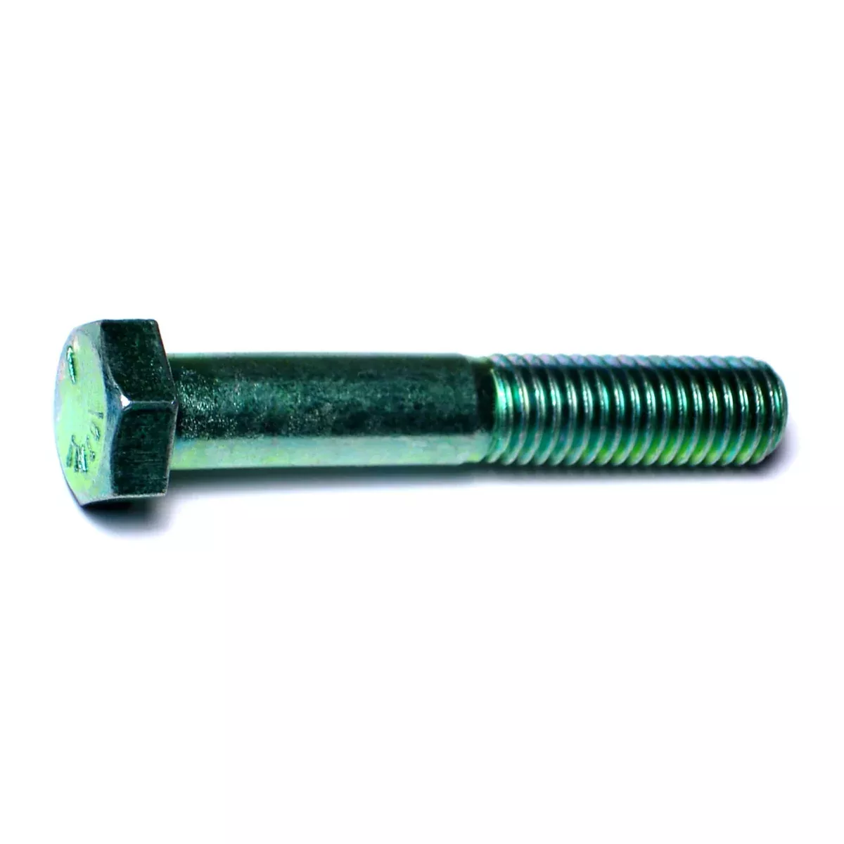 1/2"-13 x 3" Green Rinsed Zinc Grade 5 Hex Cap Screws (52 pcs.)