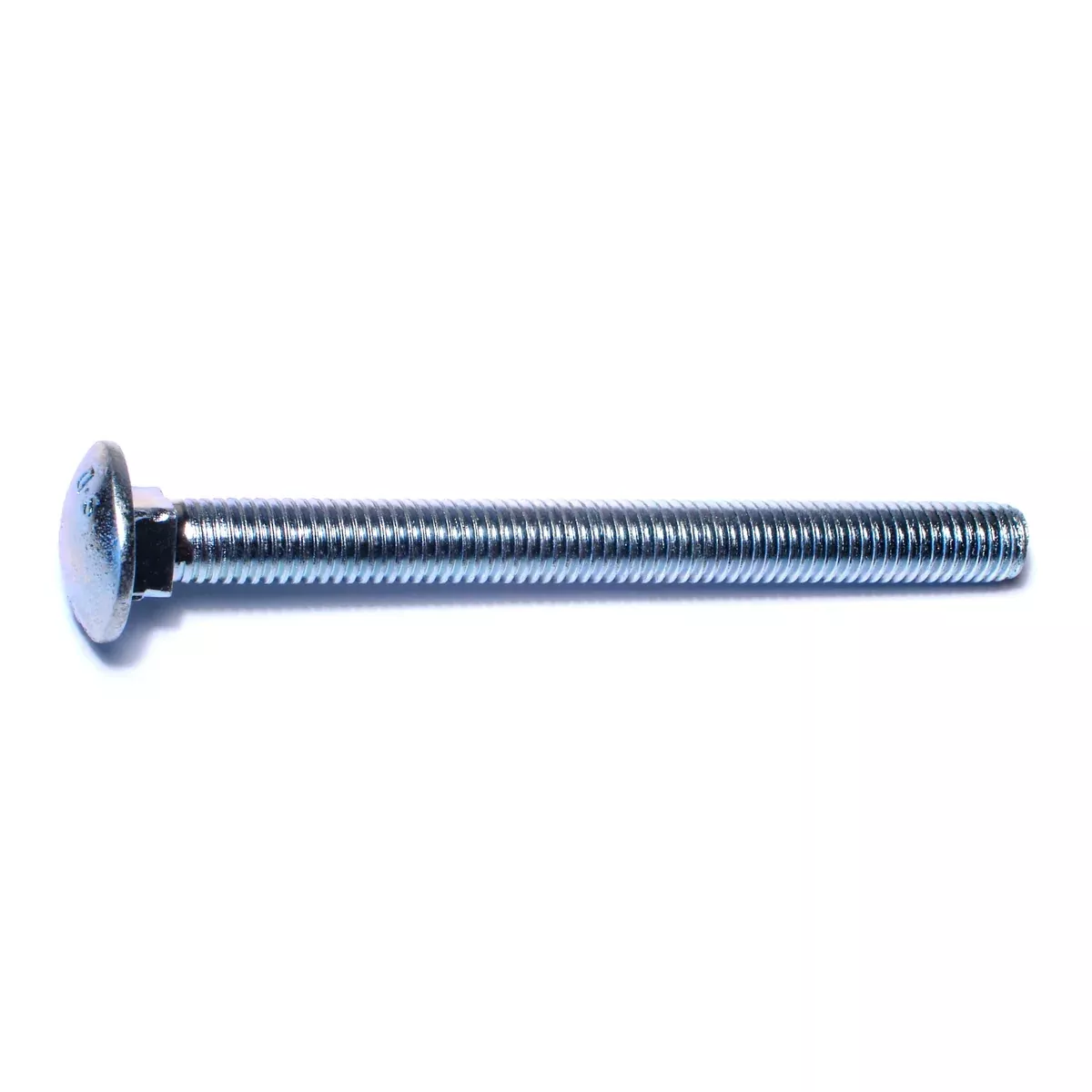 1/2"-13 x 5-1/2" Zinc Plated Grade 2 / A307 Steel Coarse Thread Carriage Bolts
