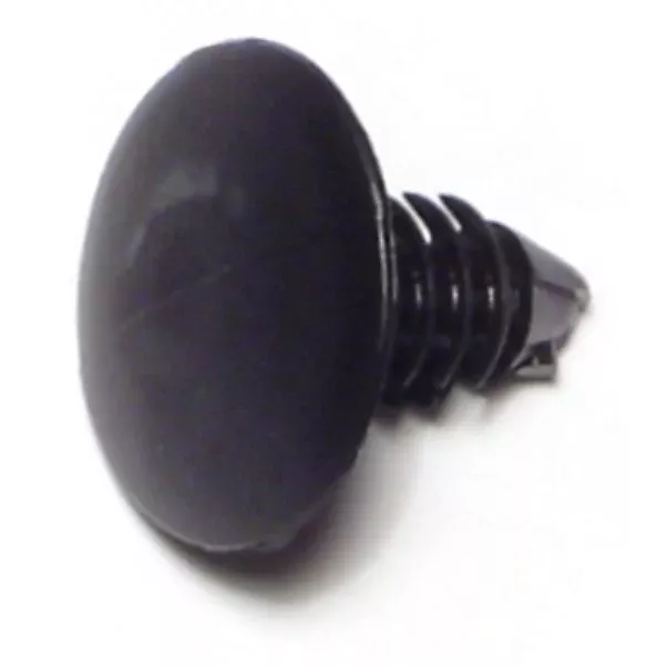 1/4" x 0.6" Black Plastic Hole Flex Retainers