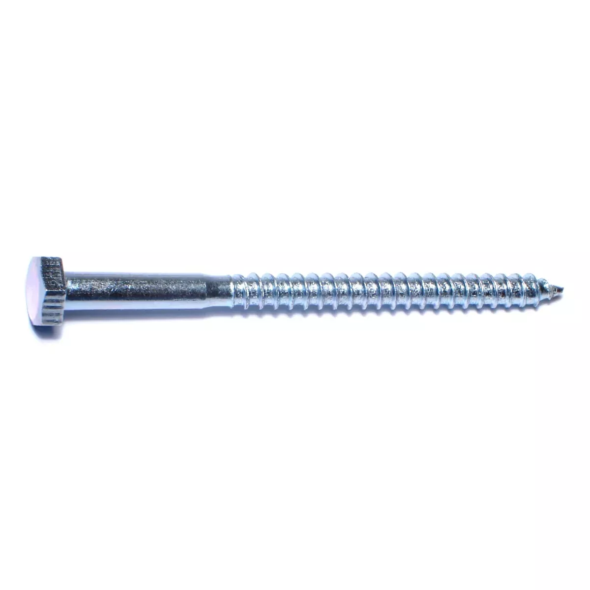 1/4" x 3-1/2" Zinc Plated Grade 2 / A307 Steel Hex Head Lag Screws