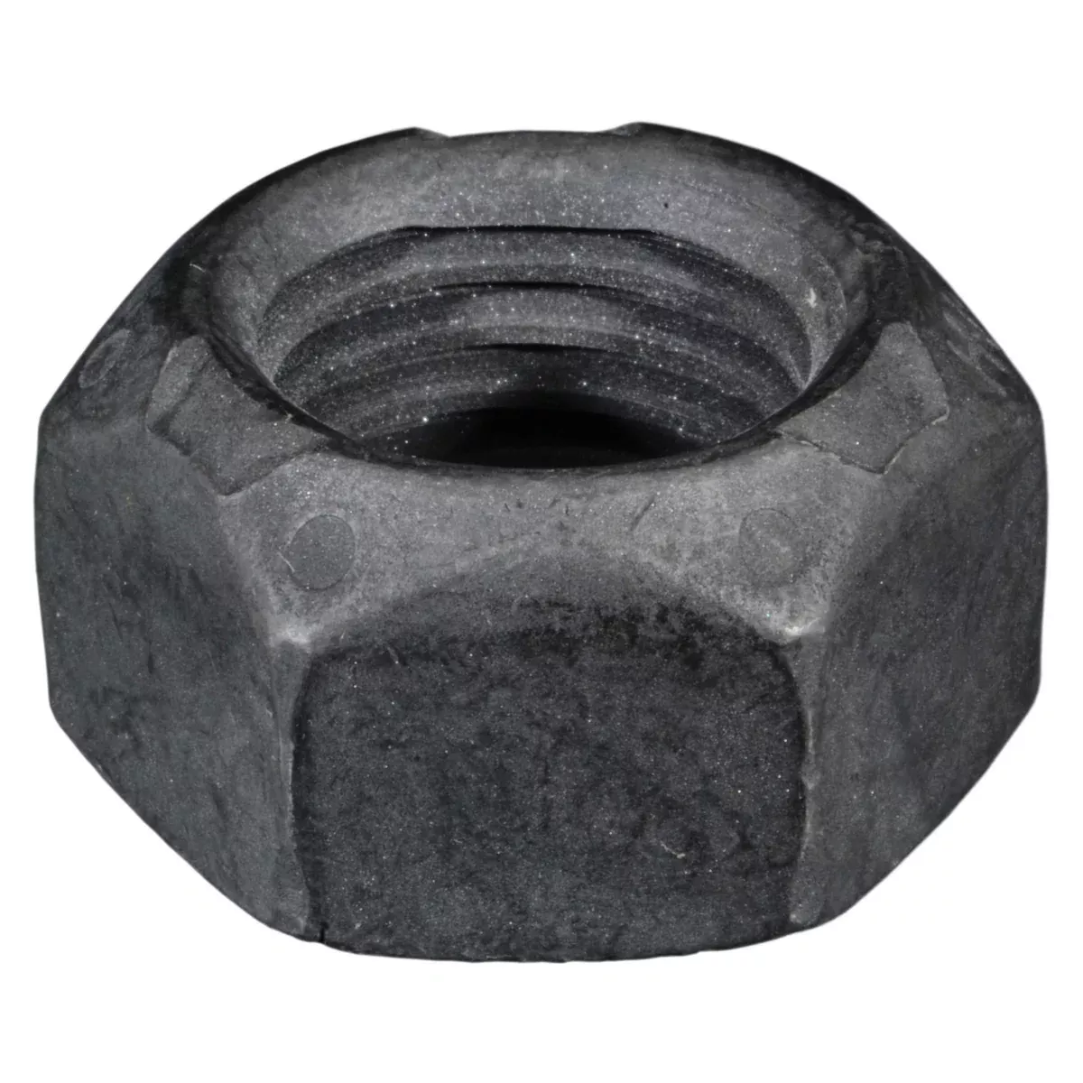 1"-8 Black Phosphate Grade 2 Steel Coarse Thread Lock Nuts (20 pcs.)