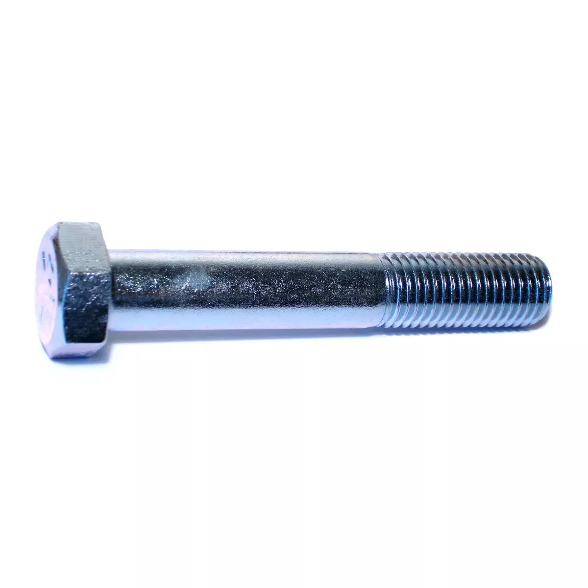 1"-8 x 6" Zinc Plated Grade 5 Steel Coarse Thread Hex Cap Screws
