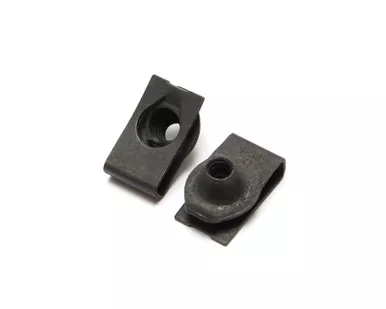 #10-24 Extruded U-Nut, Black, 100pcs