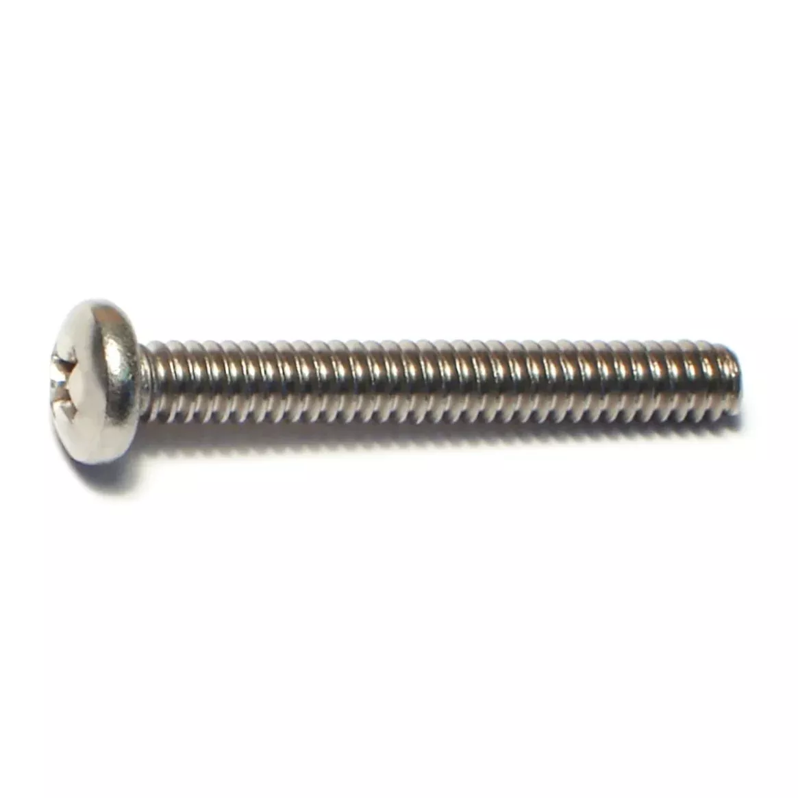 #10-24 x 1-1/2" 18-8 Stainless Steel Coarse Thread Phillips Pan Head Machine Screws