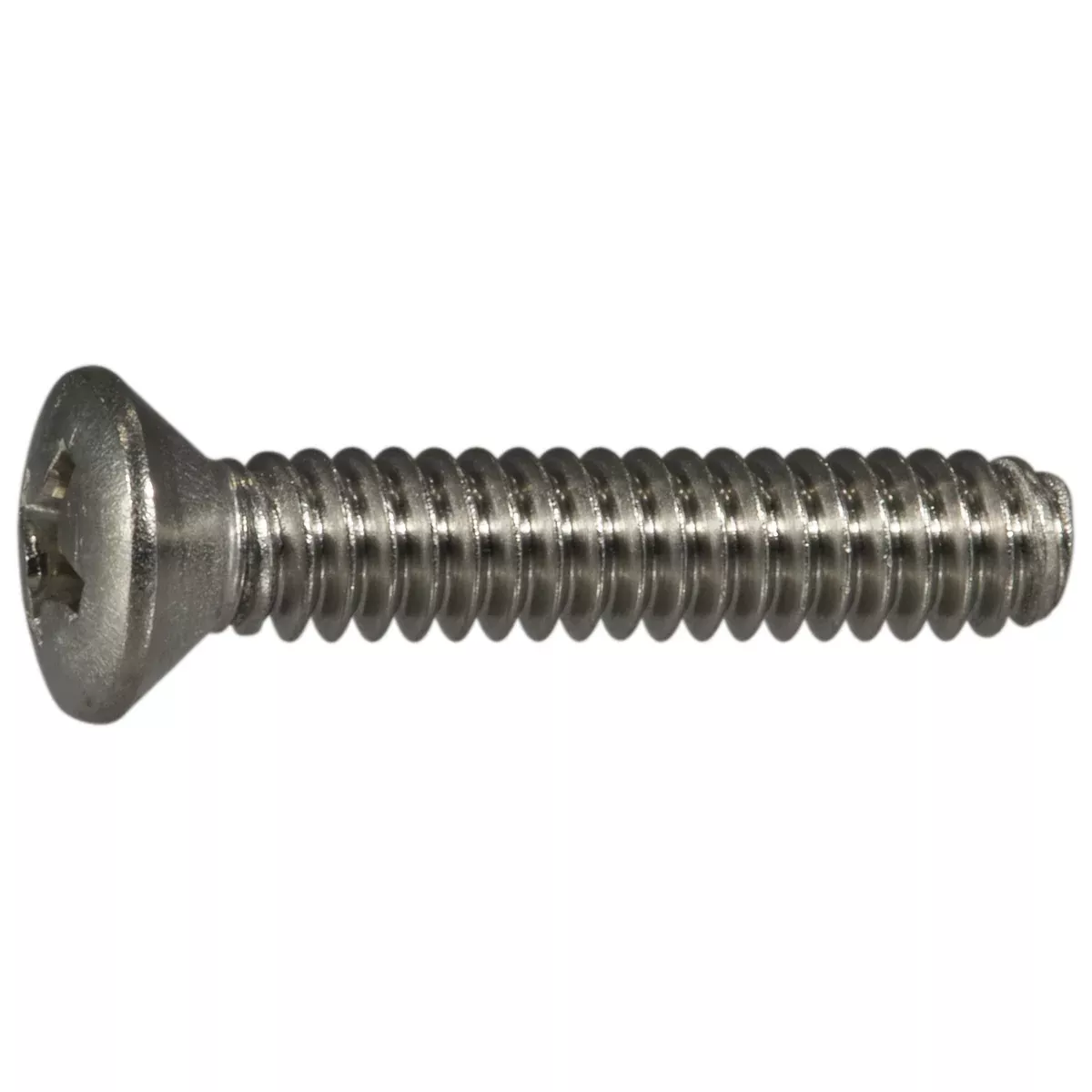 #10-24 x 1" 18-8 Stainless Steel Coarse Thread Phillips Oval Head Machine Screws