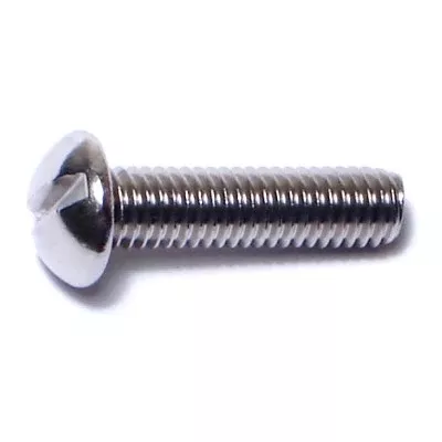 #10-32 x 3/4" 18-8 Stainless Slotted Round Machine Screws (100 pcs.)