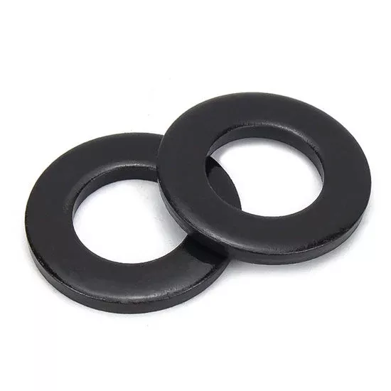 #10 Black SAE Flat Washer 304(18-8) Stainless Steel