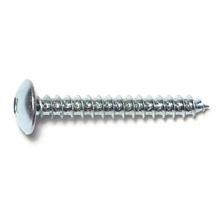 #10 x 1-1/2" Zinc Plated Steel Square Drive Truss Head Sheet Metal Screws