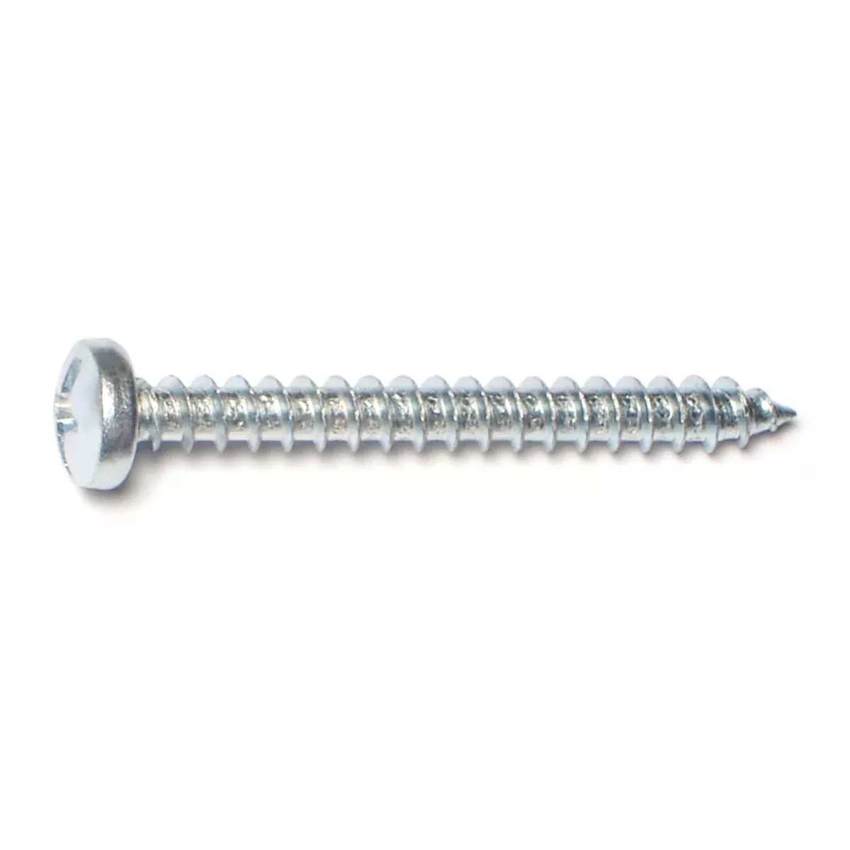 #10 x 1-3/4" Zinc Plated Steel Combo Pan Head Sheet Metal Screws