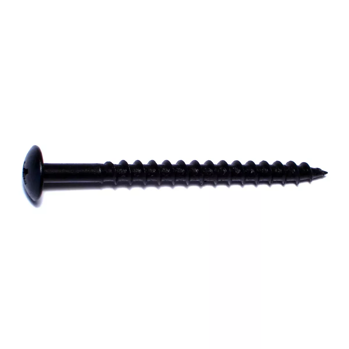 #10 x 2-1/2" Black Phosphate Steel Phillips Truss Head Cabinet Screws
