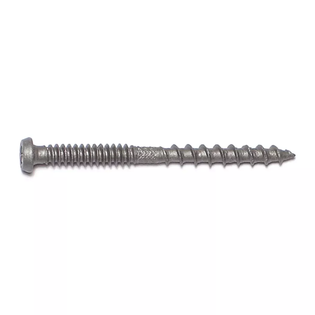 #10 x 2-1/2" Gray Ruspert Coated Steel Composite Star Drive Pan Head Deck Screws