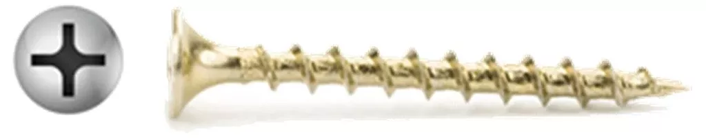 #10 X 3-1/2" Drywall Screw | Phillips Bugle Head | Coarse Thread | Yellow Zinc | Bulk Box 1000
