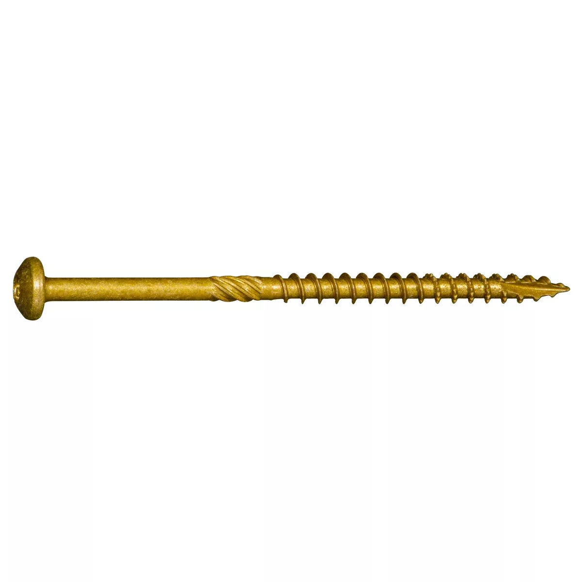 #10 x 3-1/2" Tan XL1500 Coated Steel Star Drive Pan Head Saberdrive Deck Screws