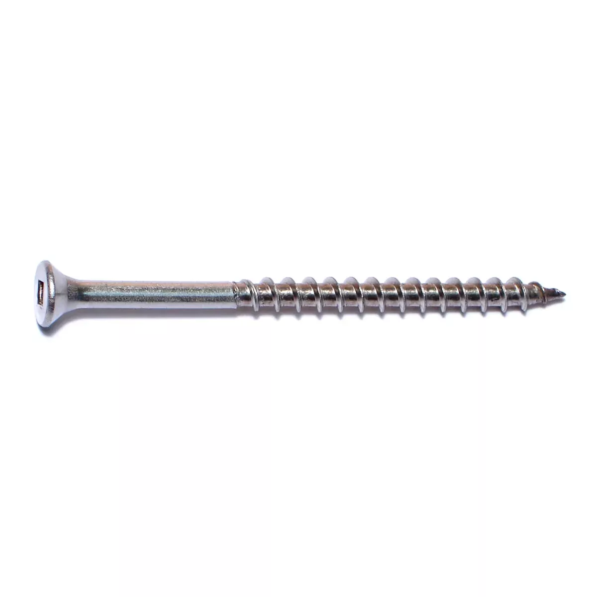 #10 x 3" 18-8 Stainless Steel Square Drive Bugle Head Deck Screws