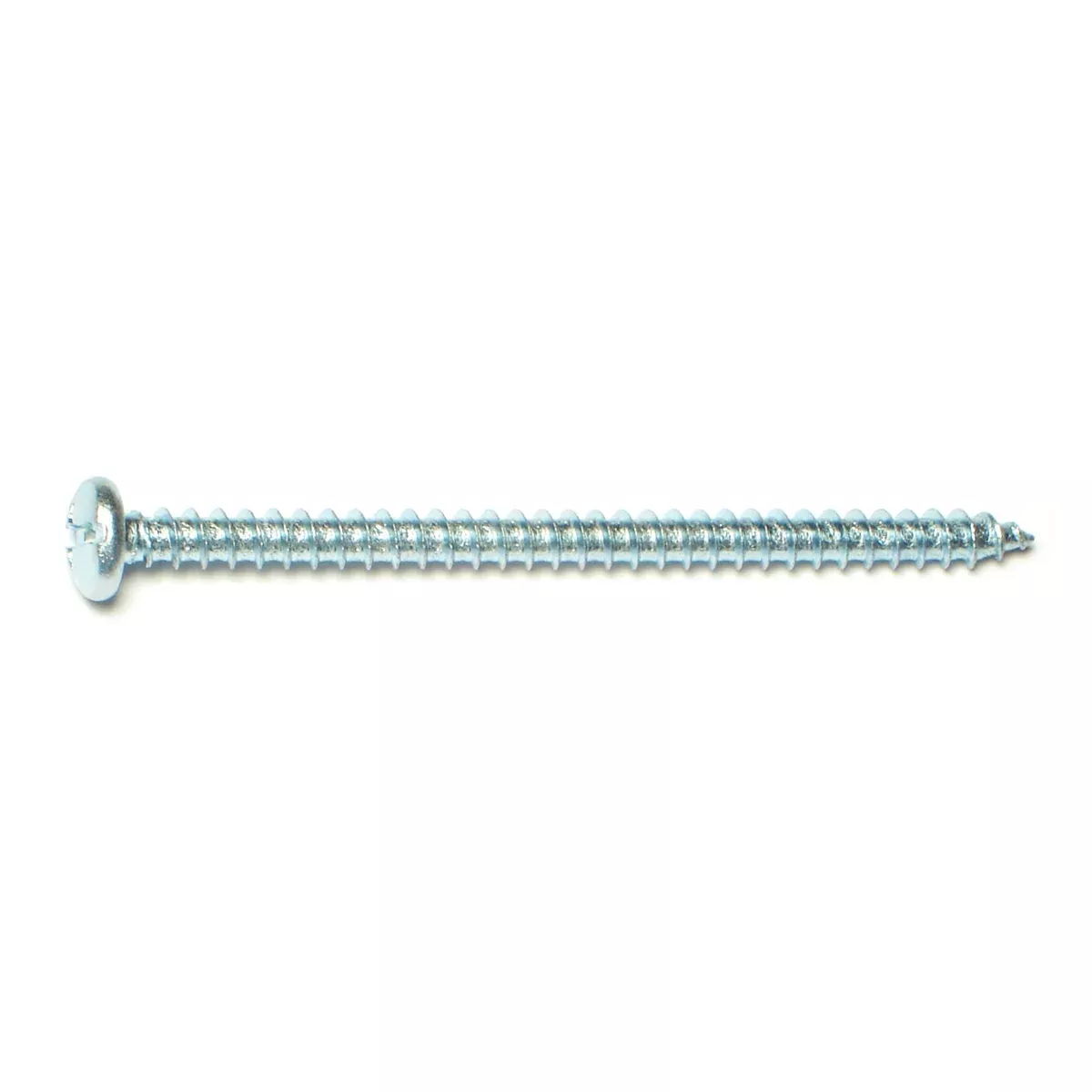 #10 x 3" Zinc Plated Steel Combo Pan Head Sheet Metal Screws