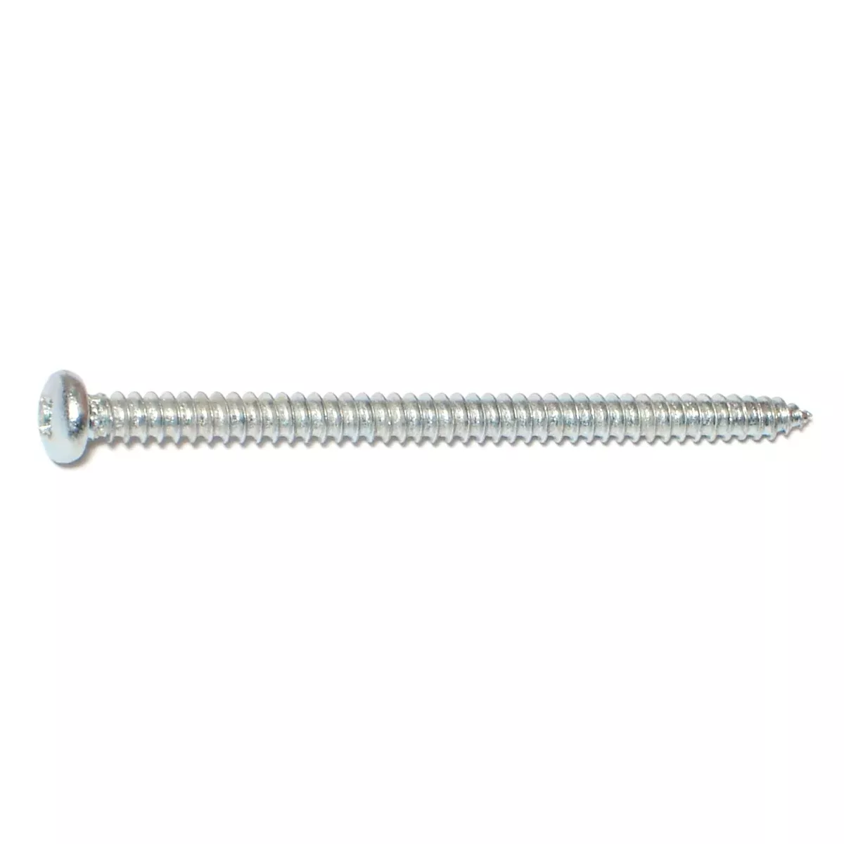 #10 x 3" Zinc Plated Steel Phillips Pan Head Sheet Metal Screws