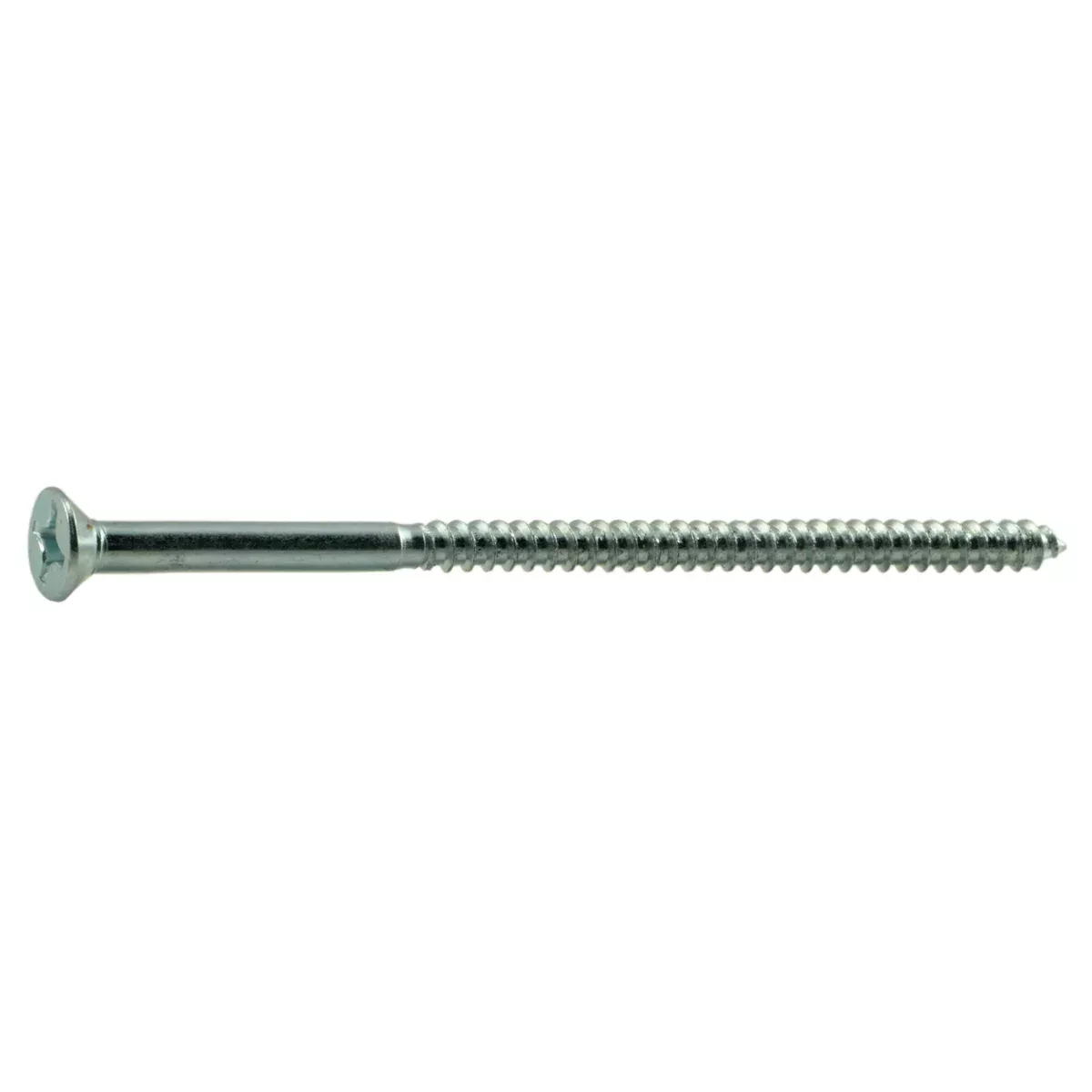 #10 x 4" Zinc Plated Steel Phillips Flat Head Wood Screws