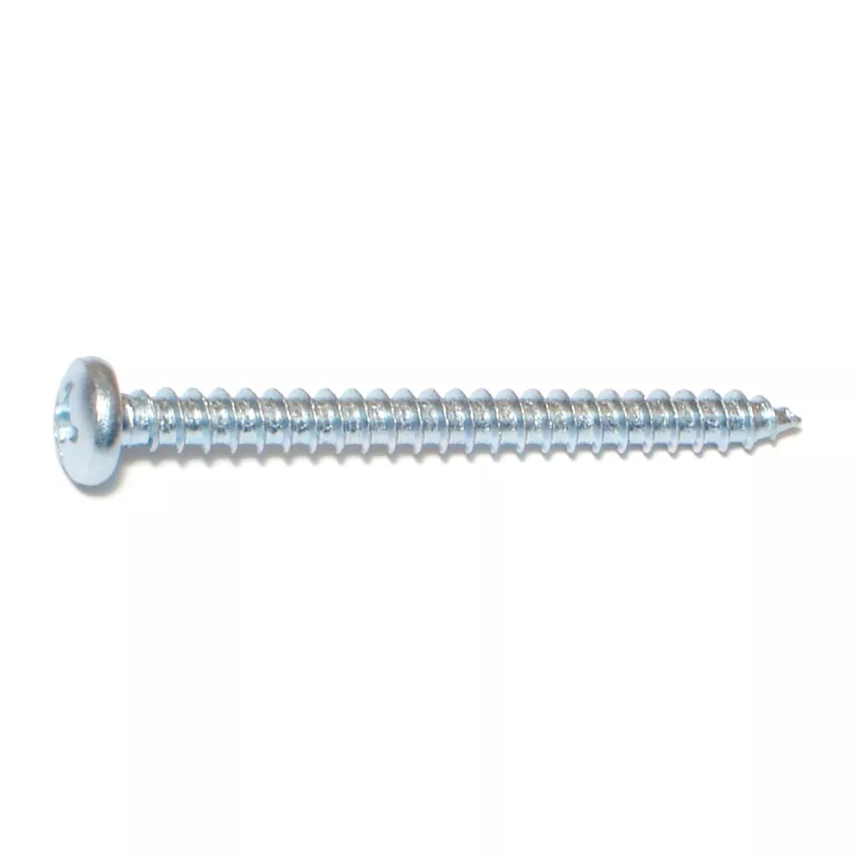 #12 x 2-1/2" Zinc Plated Steel Phillips Pan Head Sheet Metal Screws