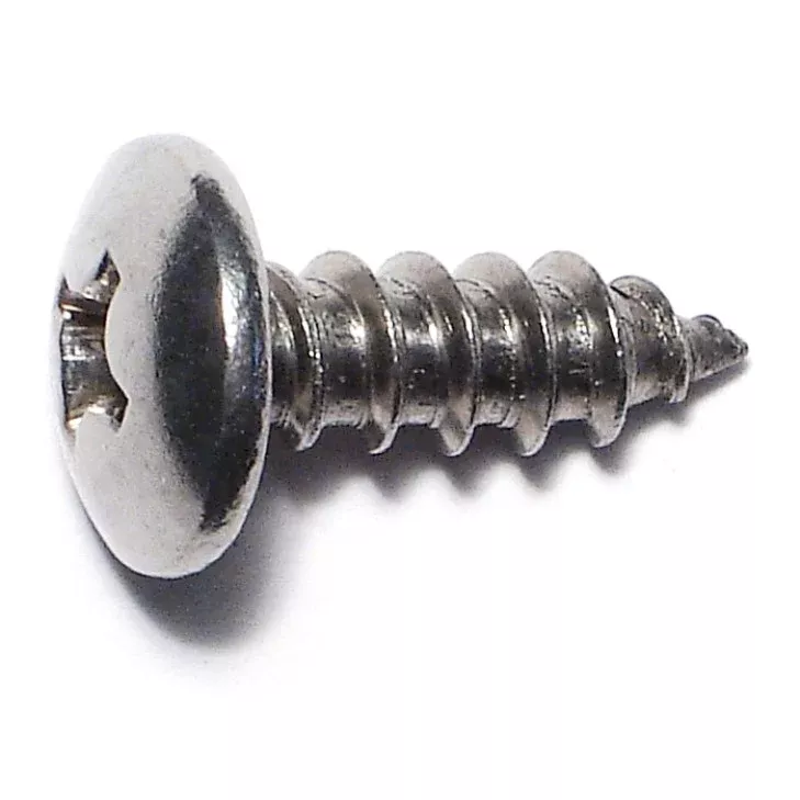 #14 x 3/4" 18-8 Stainless Steel Phillips Truss Head Sheet Metal Screws