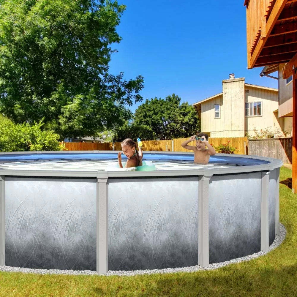 24' X 54" Round Saltwater Friendly Resin Frame Above Ground Mirage Pool