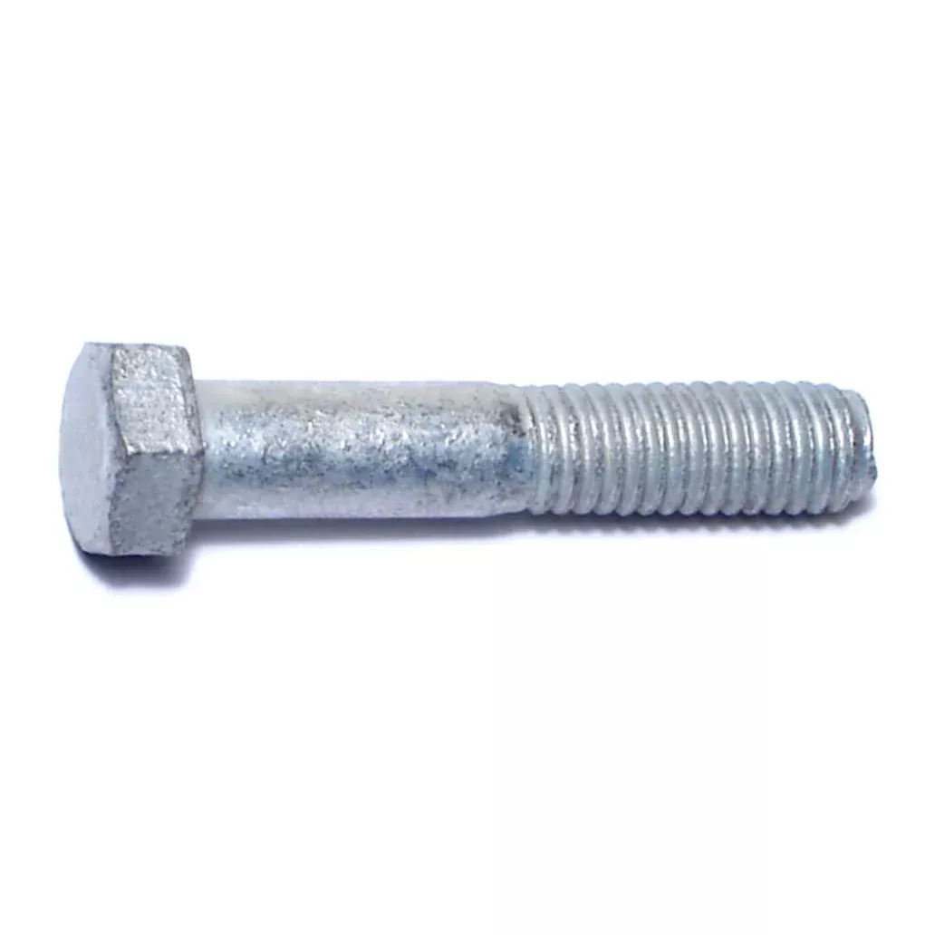 3/8"-16 x 2" Hot Dip Galvanized Steel Coarse Thread Hex Cap Screws