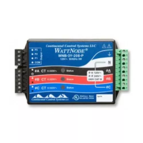 3-Phase WattNode Delta/Wye kWh Transducer Sensor, 480 VACModbus 3 Phase accessories