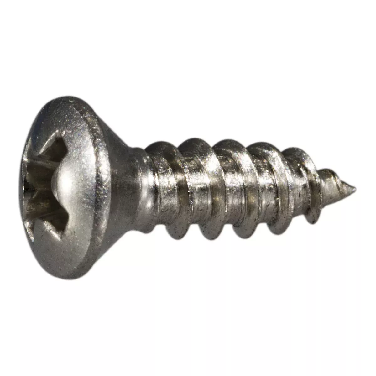 #4 x 3/8" 18-8 Stainless Phillips Oval Sheet Metal Screws (100 pcs.)