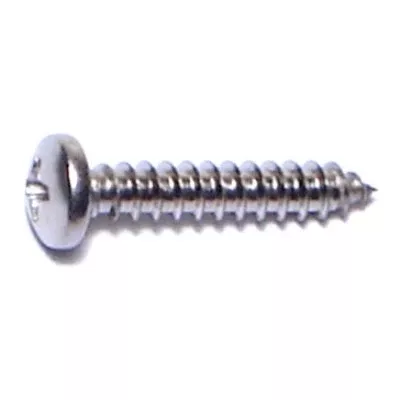 #4 x 5/8" 18-8 Stainless Steel Phillips Pan Head Sheet Metal Screws