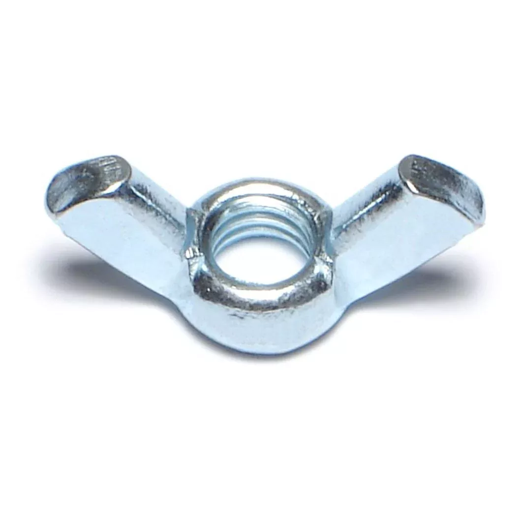 5/16"-18 x 1-1/4" Zinc Plated Steel Coarse Thread Cold Forged Wing Nuts