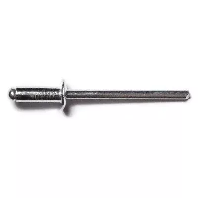 5/32" x 7/16" Aluminum Dome Head Blind Pop Rivets