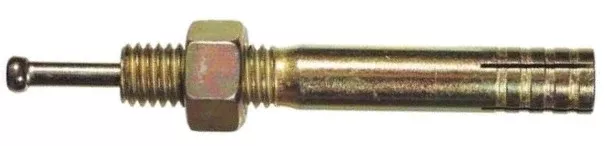 5/8 X 6" Strike Pin Anchors | Yellow Zinc Plated | Box 25