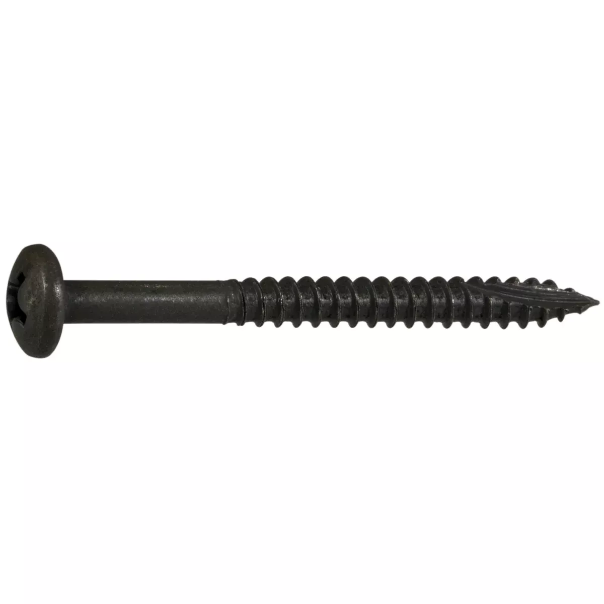#6 x 1-1/2" Black Phosphate Steel Phillips Pan Head Cabinet Screws