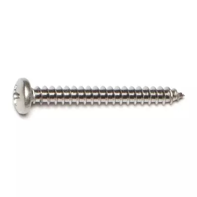 #6 x 1-1/4" 18-8 Stainless Steel Phillips Pan Head Sheet Metal Screws