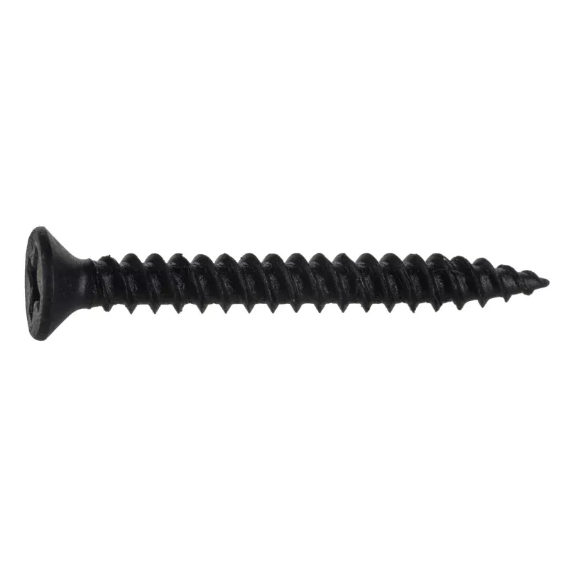 #6 x 1-1/4" Black Phosphate Steel Phillips Flat Head TwinFast Wood Screws
