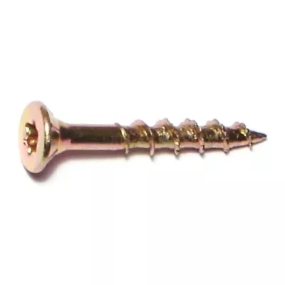 #6 x 1" Zinc Plated Steel Star Drive Interior Nibs Bugle Head Wood Screws