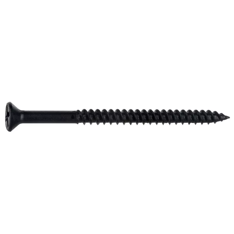 #6 x 2" Black Phosphate Steel Phillips Flat Head TwinFast Wood Screws