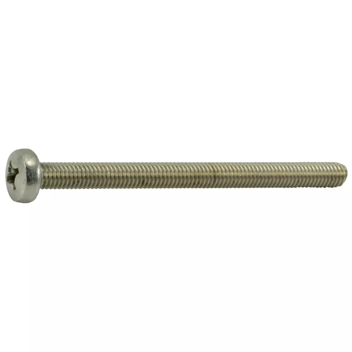 6mm-1.0 x 80mm A2 Stainless Steel Coarse Thread Phillips Pan Head Machine Screws