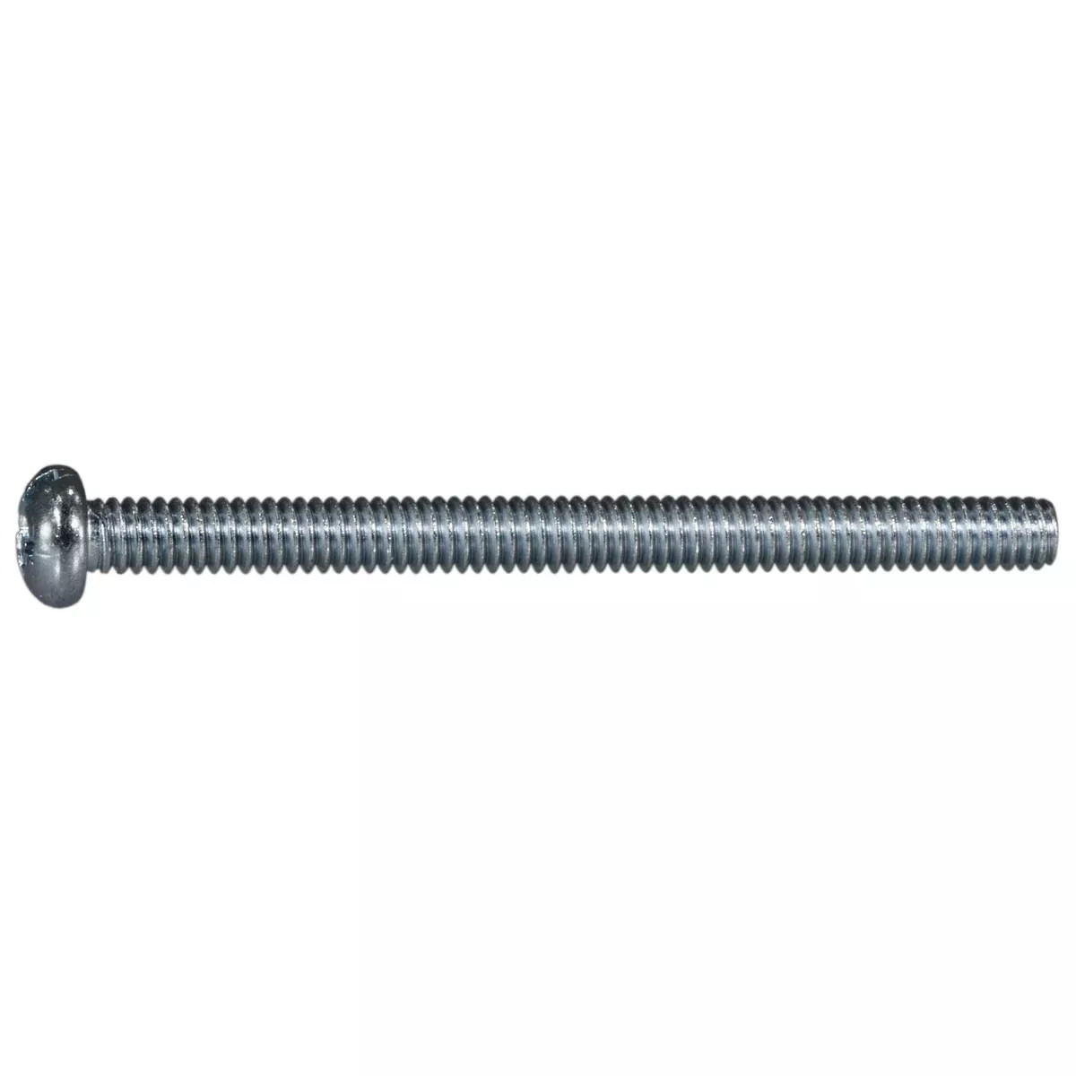 #8-32 x 2" Zinc Plated Steel Coarse Thread Combo Round Head Machine Screws