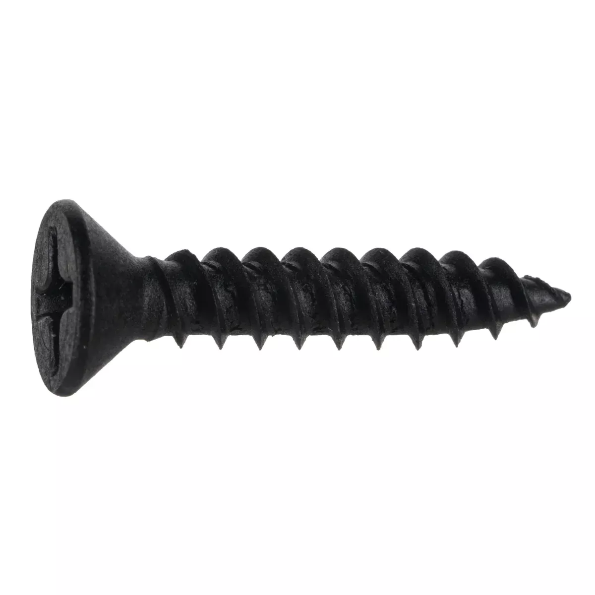 #8 x 1" Black Phosphate Steel Phillips Flat Head TwinFast Wood Screws