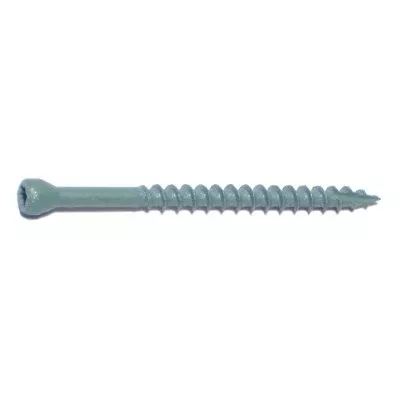 #8 x 2-1/2" Green XL1500 Coated Steel Star Drive Trim Head Saberdrive Deck Screws