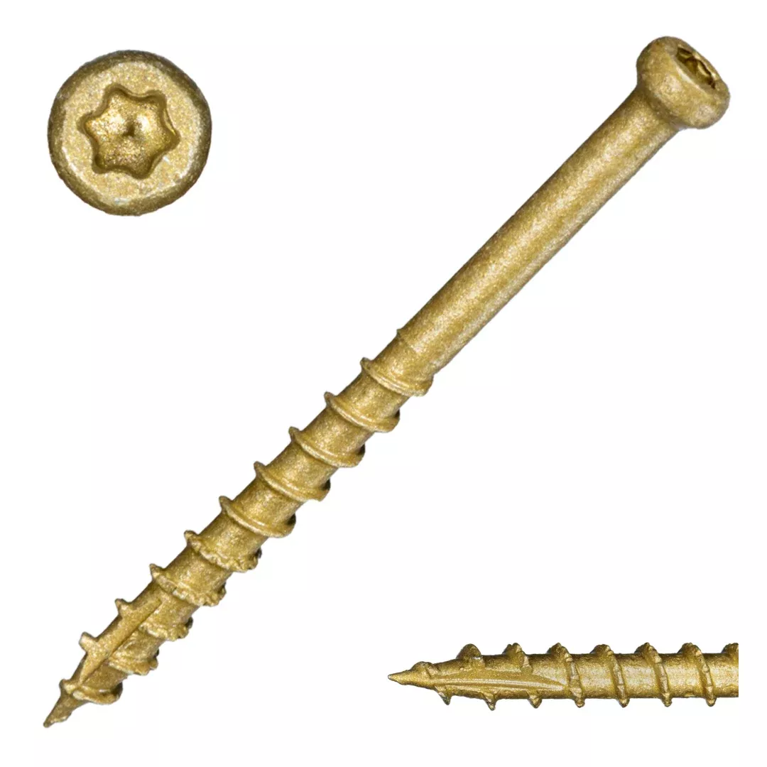 8 x 2" Star Drive Tan XL1500 SaberDrive Trim Screws