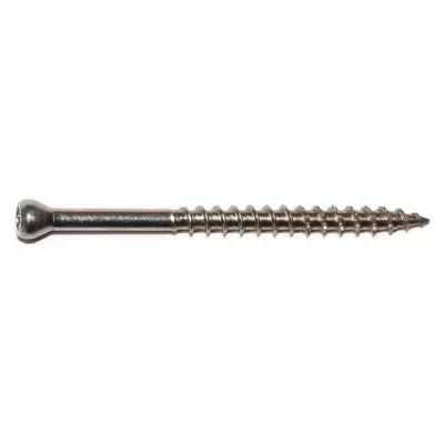 #9 x 2-1/2" 304 Stainless Steel Star Drive Trim Head Saberdrive Deck Screws
