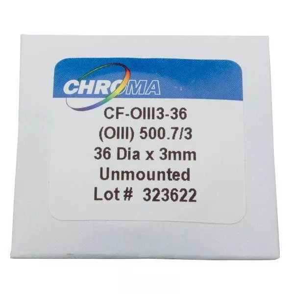 Chroma 36mm OIII 3nm Telescope Filter