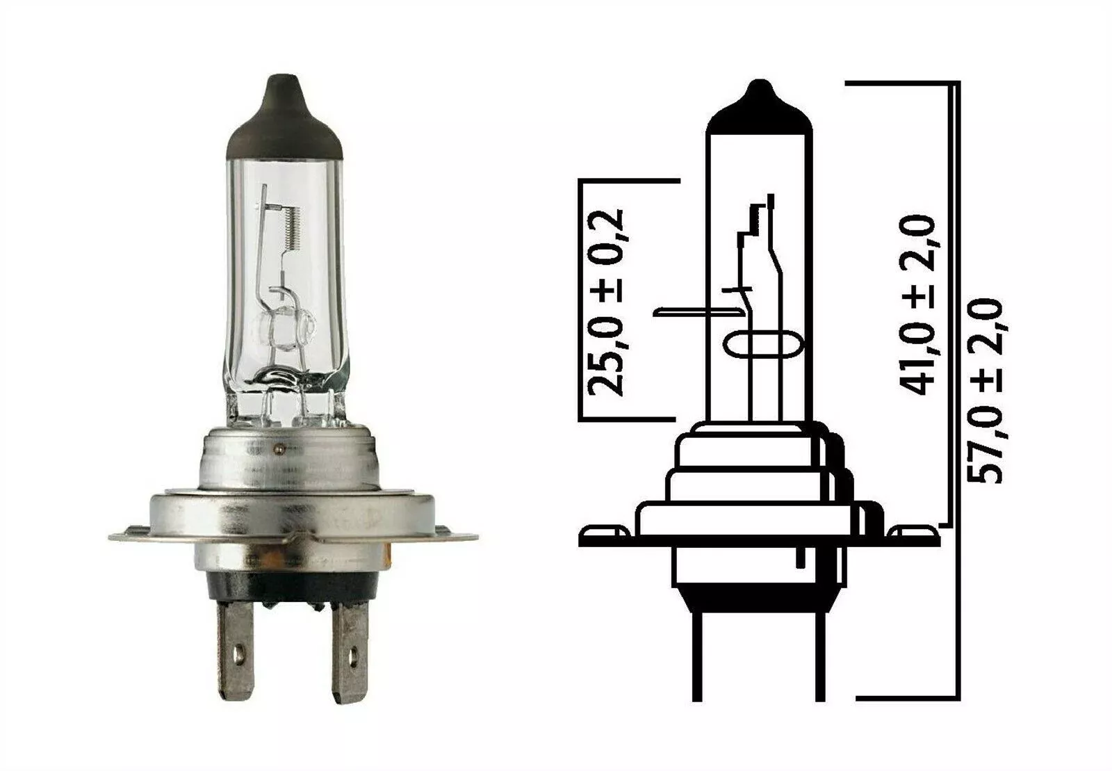 Flosser 12070 80 Watt High Output Rally H7 Halogen Light Bulb