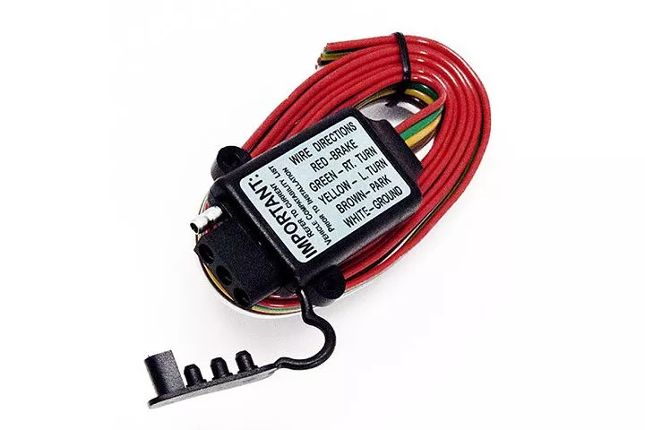 JT&T (2509F) 5-Wire to 4-Pole Universal Utility & Tail Light Converter w/ Cap,5 Ft. In Length, 1 Pc.