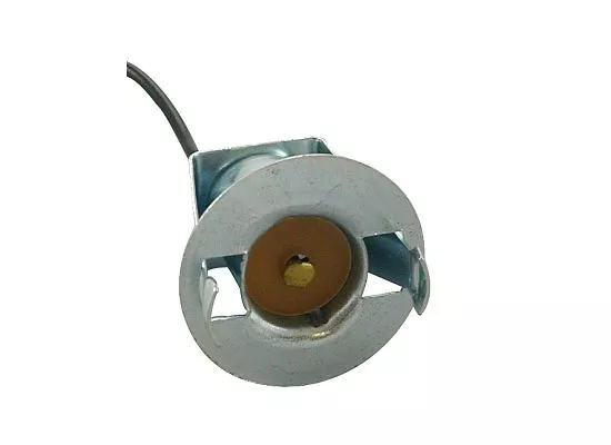 JT&T (2562F) 1-Wire Universal Single Contact Instrument Panel & License Plate Light Socket Pigtail w/ Spring Clip Mount, 1 Pc.