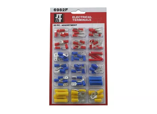JT&T (6982F) - Electrical Terminal Assortment, 83 Pcs.