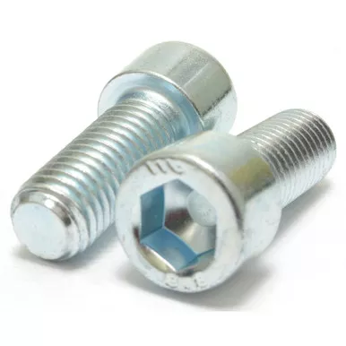 M12-1.75 x 30mm Zinc Plated Socket Head Cap Screw, 10 Piece