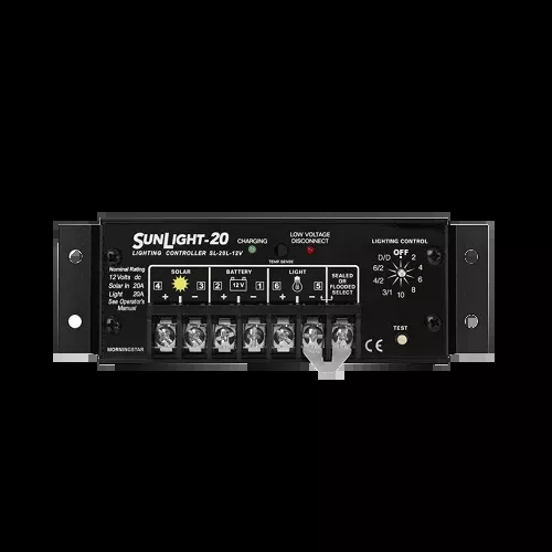 Morningstar Sunlight SL-20L-12V 20A 12VDC PWM Charge Controller